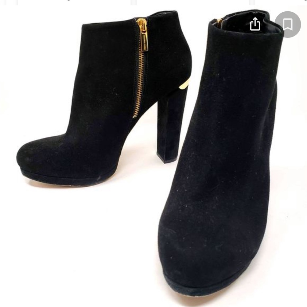 Michael Kors Black Suede Booties